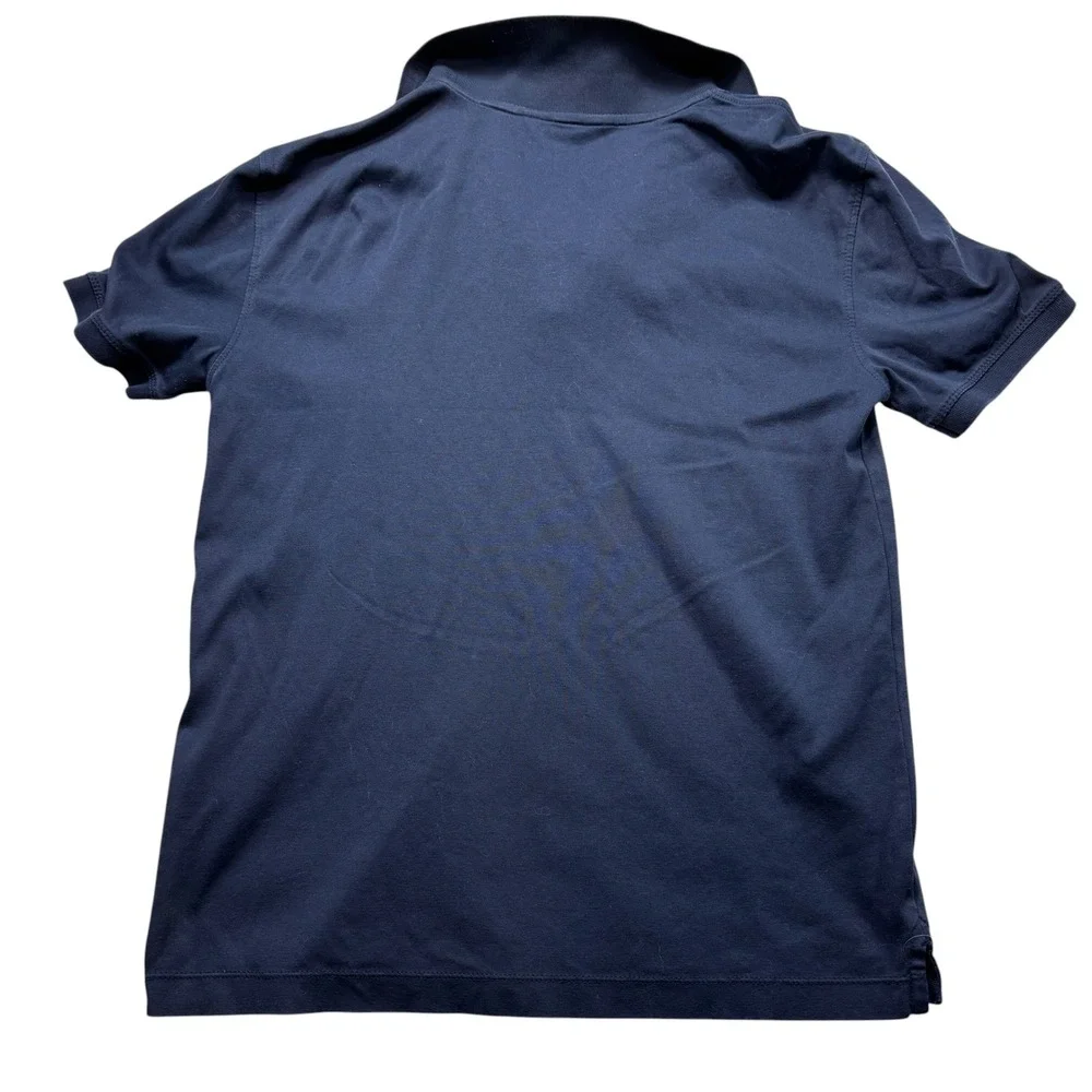 Banana Republic Luxe Touch Performance Polo Shirt Mens Small Preppy Navy #272
